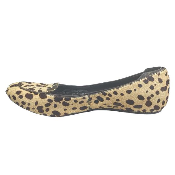 Tory Burch Women’s Jessa Cheetah Calf Hair Slii On Flats Size US 8.5 - Picture 2 of 11